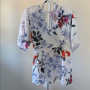 Linen maternity top